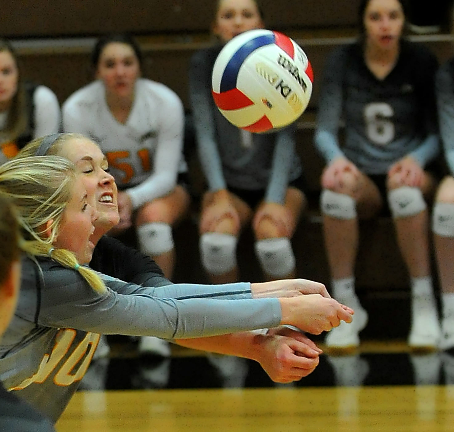 Riverdale vs Bureau Valley Class 2A regional final volleyball.